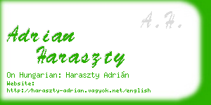 adrian haraszty business card